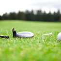 Gebroken golf club